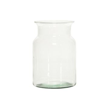 Glass vase HANNA AIR, eco glass, clear, 7"/19cm, Ø3.7"/9,5cm, Ø5.1"/13cm