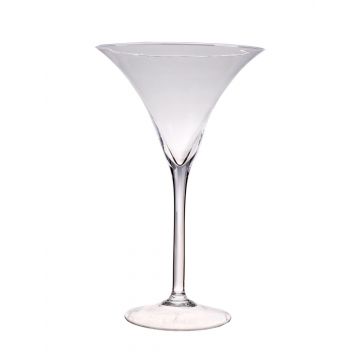 XXL Martini glass SACHA AIR on pedestal, clear, 16"/40cm, Ø 10"/25cm