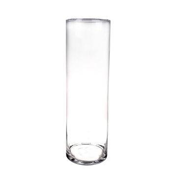 Cylinder floor vase SANYA AIR made of glass, clear, 20"/50cm, Ø6"/15cm