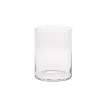Cylinder candle holder SANYA AIR made of glass, clear, 8"/21,5cm, Ø5.3"/13,5cm