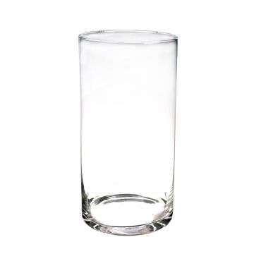 Cylinder floor vase SANYA AIR made of glass, clear, 16"/40cm, Ø7"/19cm