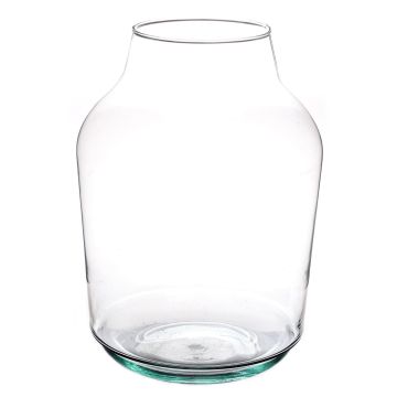 Large glass vase KAYLOU AIR, eco glass, clear, 13"/33cm, Ø9"/23cm