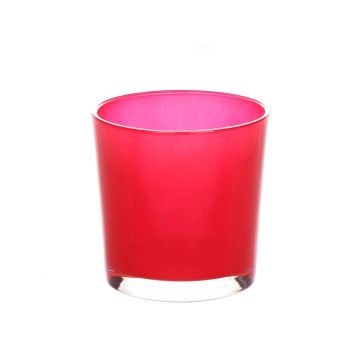 Glass flower pot BRIAN, red, 5.1"/13cm, Ø5.1"/13cm