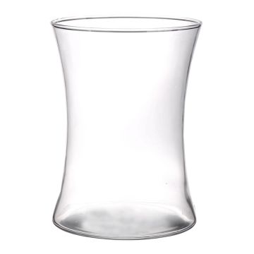 Flower vase LIZ AIR made of glass, clear, 7"/19cm, Ø5.5"/14cm