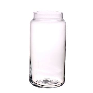 Glass vase BERNARDINO, clear, 8"/20cm, Ø3.1"/8cm, Ø4"/10cm