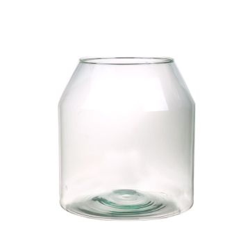 Glass vase GUNNAR, eco glass, clear, 7"/19cm, Ø5"/12,7cm, Ø7"/18,7cm