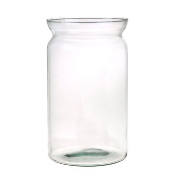 Decorative vase ARIETTE made of glass, clear, 8"/21cm, Ø4.7"/12cm