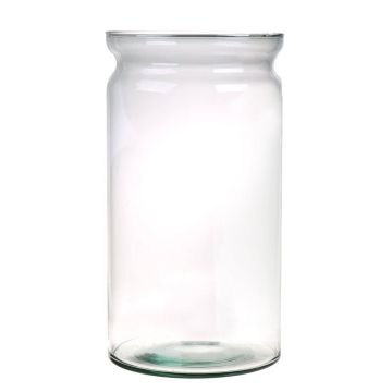 Decorative vase ARIETTE made of glass, clear, 10"/26cm, Ø5.5"/14cm