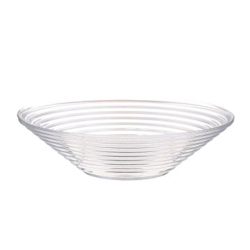 Fruit bowl SELMA made of glass, clear 3"/7,5cm, Ø 11"/28,5cm