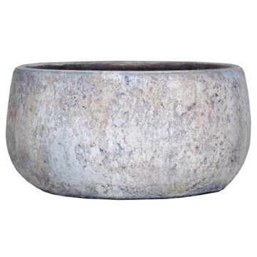 Ceramic bowl MORTAZA with texture, blue-beige, 4,5"/12cm, Ø9,5"/24cm