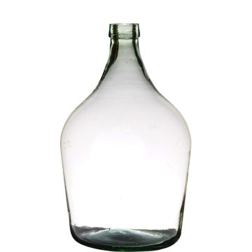 Glass balloon JENSON, recycled, clear-green, 15"/39cm, Ø10"/25cm, 10L