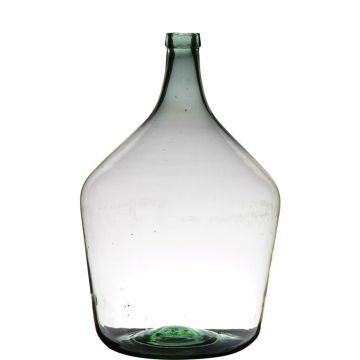 Glass carboy JENSON, recycled, clear-green, 18"/46cm, Ø11"/29cm, 15L
