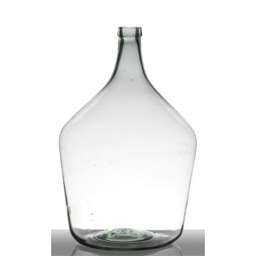 Glass carboy JENSON, recycled, clear-green, 20"/50cm, Ø13"/34cm, 25L