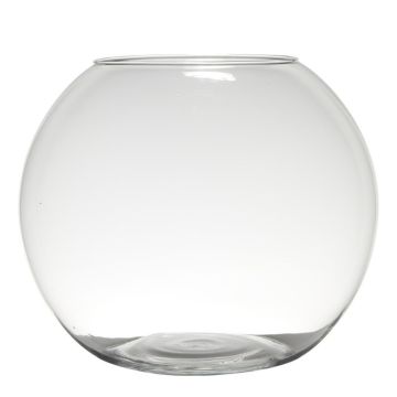 Glass ball candle holder TOBI EARTH made of glass, clear, 11"/28cm, Ø13"/34cm