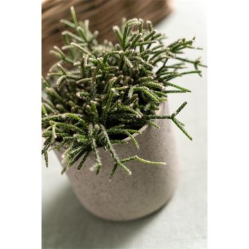 Ceramic flower pot ARAYA, speckled, green, 5"/13cm, Ø5"/13cm