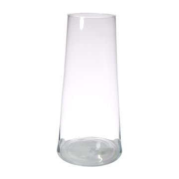 Lantern MAX of glass, clear, 16"/40cm, Ø7.3"/18,5cm