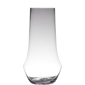 Glass floor vase SHANE, clear, 26"/65cm, Ø13"/34cm