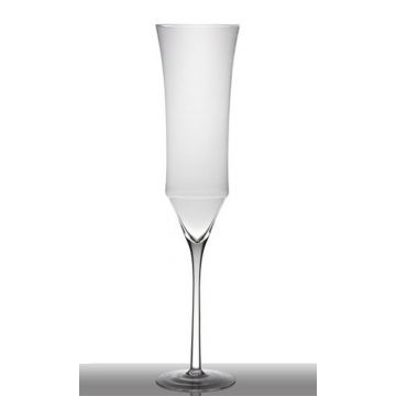 Big champagne glass vase NATRADA with foot, XXL size, clear, 3ft/90cm, Ø8"/20cm