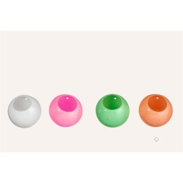 Ball vase ROLDAN made of glass, for hanging, peach, 8cm, Ø9cm