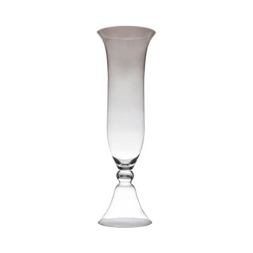 Floor vase glass SOMANAS with foot, clear, 31"/80cm, Ø 10"/25cm