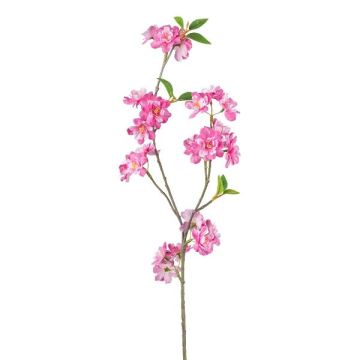 Decorative Japanese flowering cherry branch FYNLOK with flowers, fuchsia, 30"/75cm