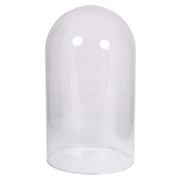 Glass bell ADELINA, transparent, 14.5"/37 cm, Ø 8"/20,5 cm