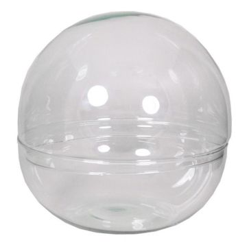Sphere terrarium BRYSON of glass, transparent, 11"/28 cm, Ø 11"/28 cm