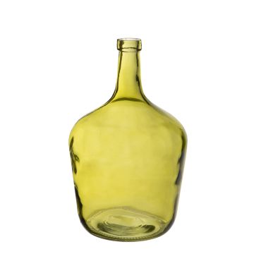 Plant terrarium bottle ILINCA, grass-green-clear, 9"/24cm, Ø 6.3"/16cm, 2 L