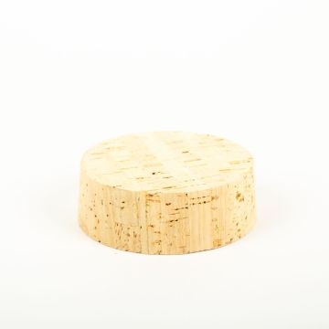 Barrel cork ALMEDA made of natural cork, light-coloured, 1.2"/3cm, Ø3.3"/8,5/3.5"/9cm