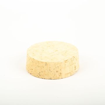 Barrel cork ALMEDA made of natural cork, light-coloured, 1.2"/3cm, Ø3.5"/9/3.7"/9,5cm
