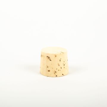 Pointed cork stopper ALMEDA made of natural cork, light-coloured, 1.1"/2,7cm, Ø1.2"/3/1.3"/3,4cm