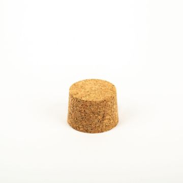 Pointed cork stopper SERILDA made of agglomerated cork, natural, 1"/2,5cm, Ø1.3"/3,4/1.5"/3,8cm