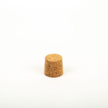 Pointed cork stopper SERILDA made of agglomerated cork, natural, 1.2"/3cm, Ø1.2"/3/1.3"/3,4cm