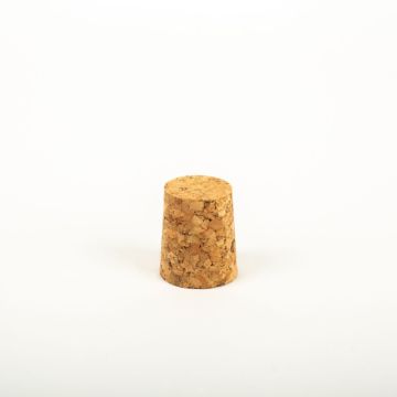 Pointed cork stopper SERILDA made of agglomerated cork, natural, 1.4"/3,5cm, Ø1"/2,5/1.2"/3cm