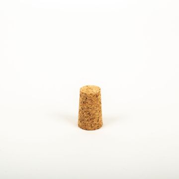 Pointed cork stopper SERILDA made of agglomerated cork, natural, 1.3"/3,2cm, Ø0.7"/1,7/0.8"/2,1cm