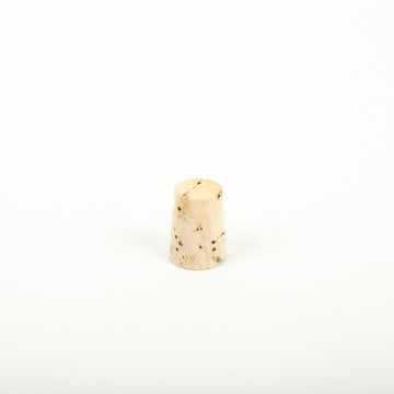 Pointed cork stopper ALMEDA made of natural cork, light-coloured, 1.1"/2,7cm, Ø0.7"/1,7/0.8"/2,1cm