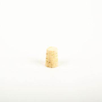 Pointed cork stopper ALMEDA made of natural cork, light-coloured, 0.9"/2,2cm, Ø0.5"/1,3/0.6"/1,6cm Pointed cork stopper ALMEDA made of natural cork, light-coloured, 0.9"/2,2cm, Ø0.5"/1,3/0.6"/1,6cm