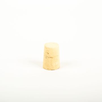 Pointed cork stopper ALMEDA made of natural cork, light-coloured, 1.3"/3,3cm, Ø0.7"/1,9/0.9"/2,3cm