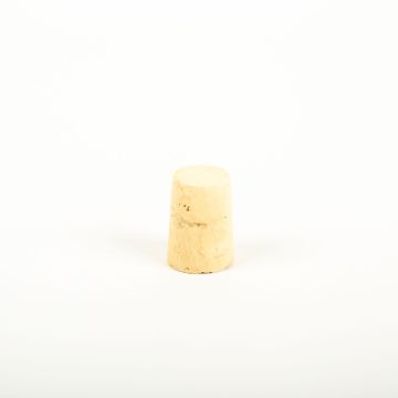 Pointed cork stopper ALMEDA made of natural cork, light-coloured, 1.3"/3,3cm, Ø0.7"/1,9/0.9"/2,3cm Pointed cork stopper ALMEDA made of natural cork, light-coloured, 1.3"/3,3cm, Ø0.7"/1,9/0.9"/2,3cm