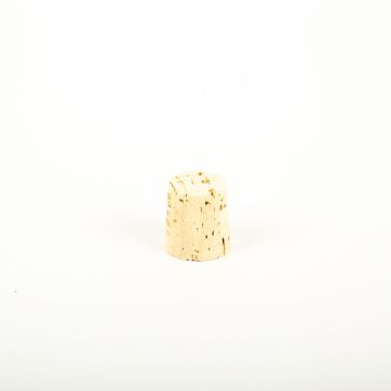Pointed cork stopper ALMEDA made of natural cork, light-coloured, 1.1"/2,7cm, Ø0.9"/2,2/1"/2,6cm