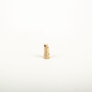 Pointed cork stopper ALMEDA made of natural cork, light-coloured, 0.7"/1,8cm, Ø0.2"/0,5/0.3"/0,8cm