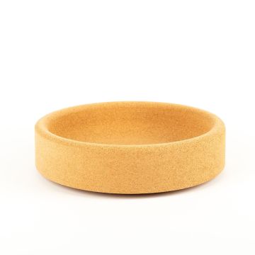 Cork bowl GUNNHILD made of agglomerated cork, natural, 2.8"/7cm, Ø12"/29,5cm