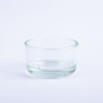 Tealight glass TAMIO, clear, 1.2"/3cm, Ø1.7"/4,2cm
