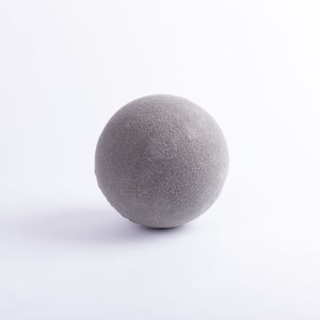 Flower foam ball DEINA for artificial flowers, grey, Ø4.7"/12cm