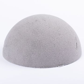 Flower foam half ball YERAY for artificial flowers, grey, 5.1"/13cm, Ø10"/25cm