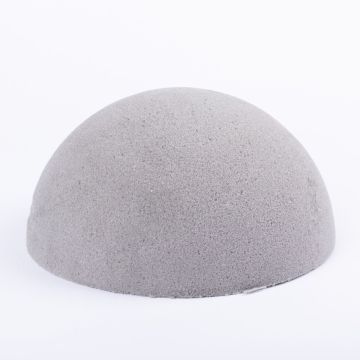 Flower foam half ball YERAY for artificial flowers, grey, 3.1"/8cm, Ø6"/15cm