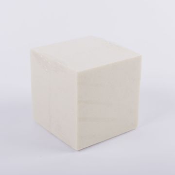 Flower foam cube GABRIO for artificial flowers, cream, 4.7"x4.7"x4.7"/12x12x12cm