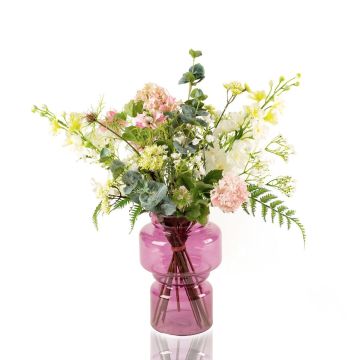 Decorative summer bouquet KEONA, pink-white, 24"/60 cm, Ø16"/40 cm
