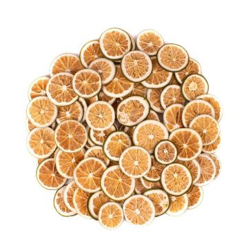Decorative dried fruit Orange slices LILLEMOR, green, Ø1.6"-2.4"/4-6cm, 250g