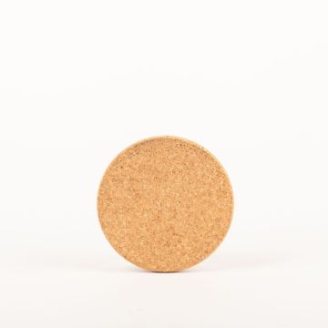 Round agglomerated cork coaster MANARA, natural, 0.6"/1,5cm, Ø5.7"/14,5cm